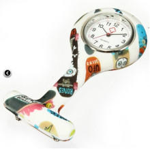 Colorful Silicone Nurse Watch with Quartz Movment